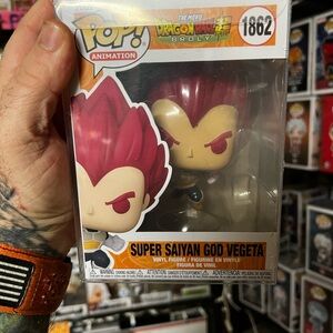 Dragon Ball Super Saiyan God Vegeta Figure